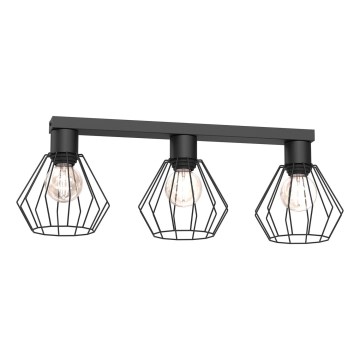 Kohdevalo LETI 3xE27/15W/230V musta