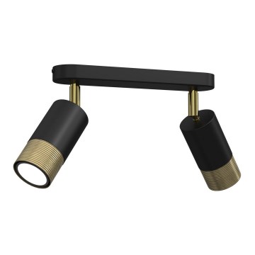 Kohdevalo LINK 2xGU10/8W/230V musta/messinki