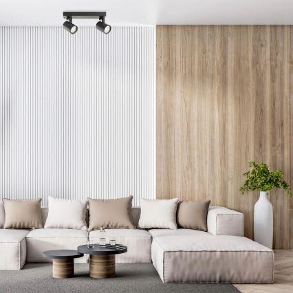 Kohdevalo LYNX 2xGU10/10W/230V musta