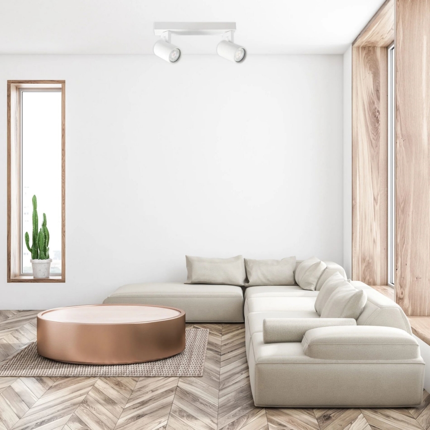 Kohdevalo LYNX 2xGU10/10W/230V valkoinen