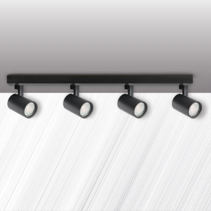 Kohdevalo LYNX 4xGU10/10W/230V musta