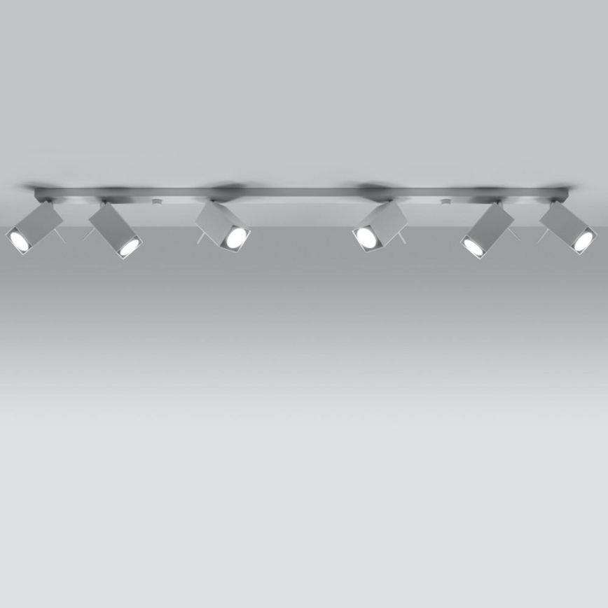 Kohdevalo MERIDA 6xGU10/40W/230V valkoinen