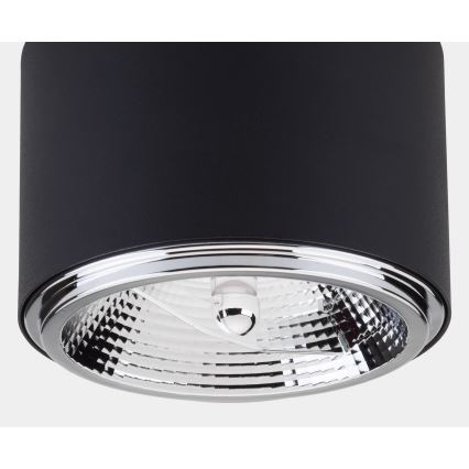 Kohdevalo MORIS 1xAR111 GU10/50W/230V musta