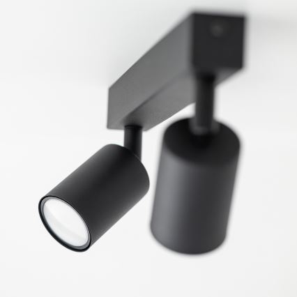 Kohdevalo NEX 2xGU10/10W/230V musta