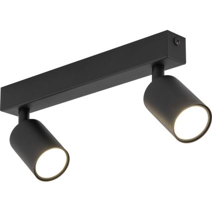 Kohdevalo NEX 2xGU10/10W/230V musta