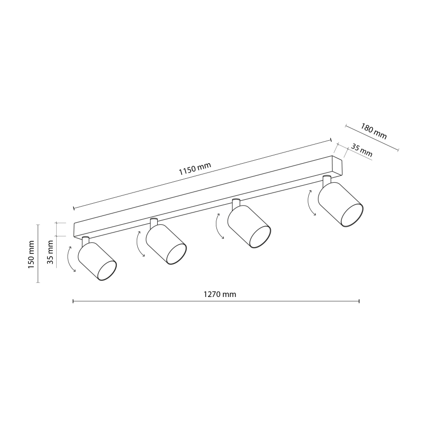 Kohdevalo NEX 4xGU10/10W/230V beige