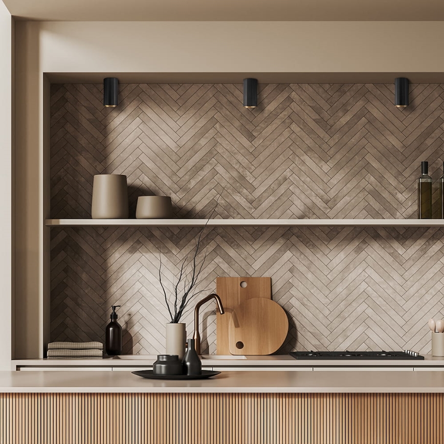 Kohdevalo NICEA 1xGU10/10W/230V musta