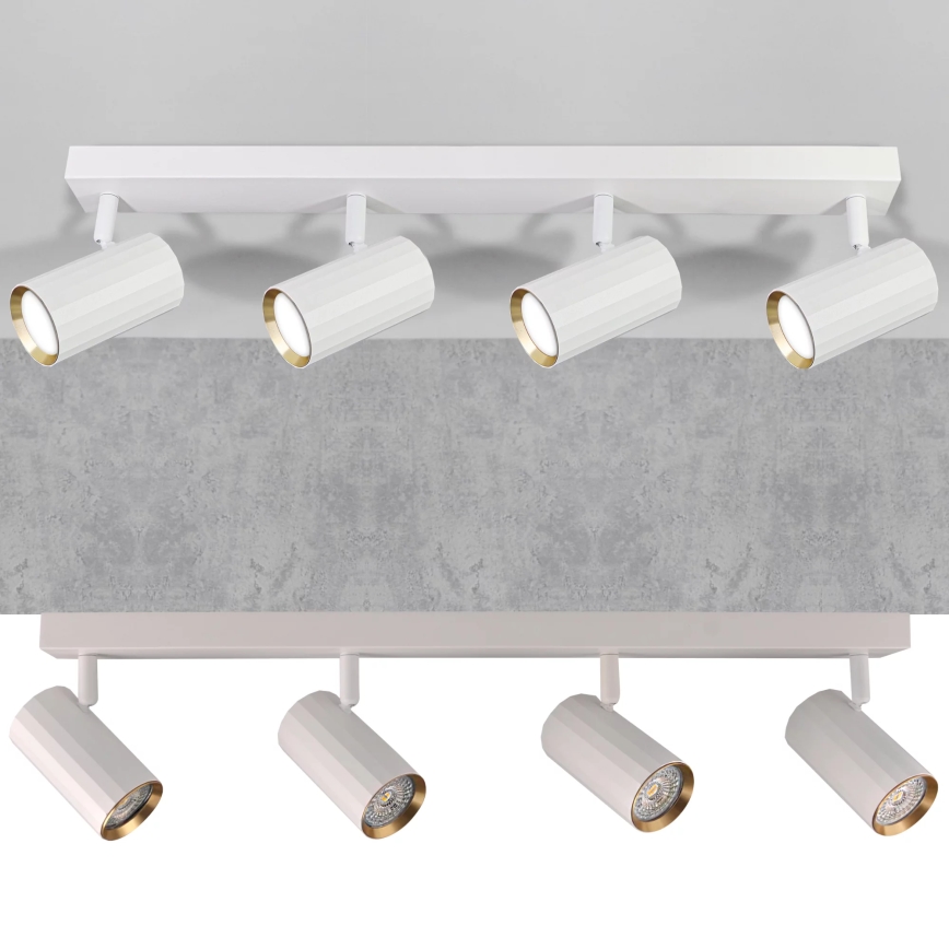 Kohdevalo NICEA 4xGU10/10W/230V valkoinen