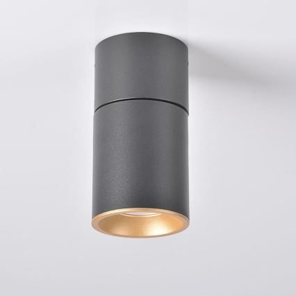 Kohdevalo NIXA 1xGU10/10W/230V musta/kulta