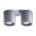 Kohdevalo ORBIS 2 2xGU10/40W/230V harmaa