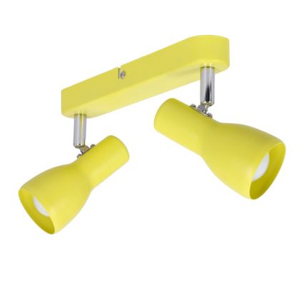 Kohdevalo PICARDO 2xE14/40W/230V keltainen