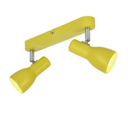 Kohdevalo PICARDO 2xE14/40W/230V keltainen