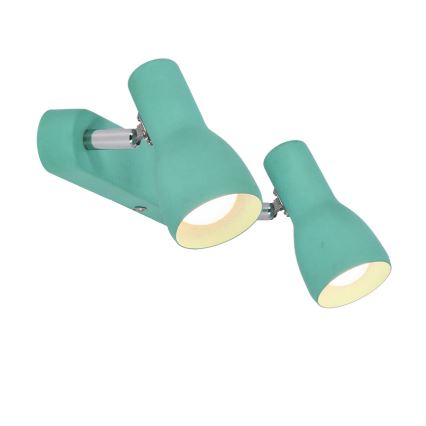 Kohdevalo PICARDO 2xE14/40W/230V turkoosi