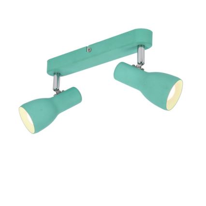 Kohdevalo PICARDO 2xE14/40W/230V turkoosi