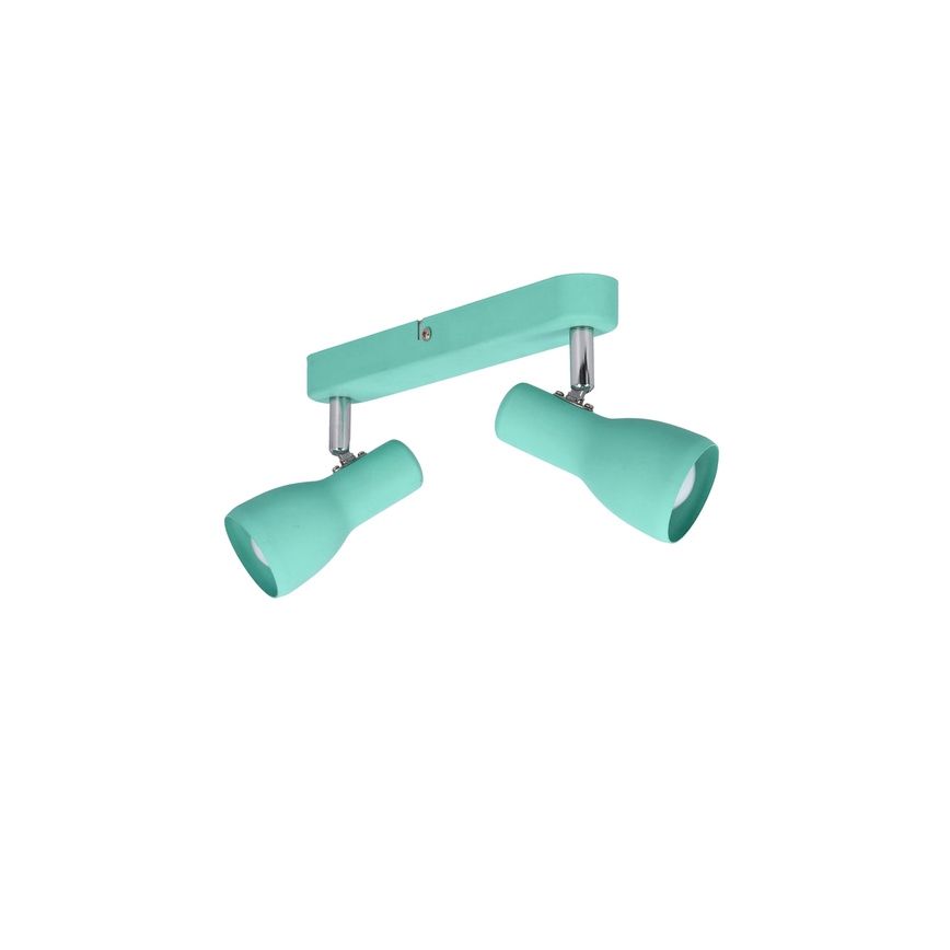 Kohdevalo PICARDO 2xE14/40W/230V turkoosi