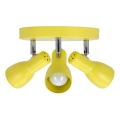 Kohdevalo PICARDO 3xE14/40W/230V keltainen
