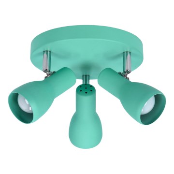 Kohdevalo PICARDO 3xE14/40W/230V turkoosi