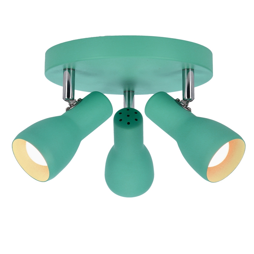 Kohdevalo PICARDO 3xE14/40W/230V turkoosi
