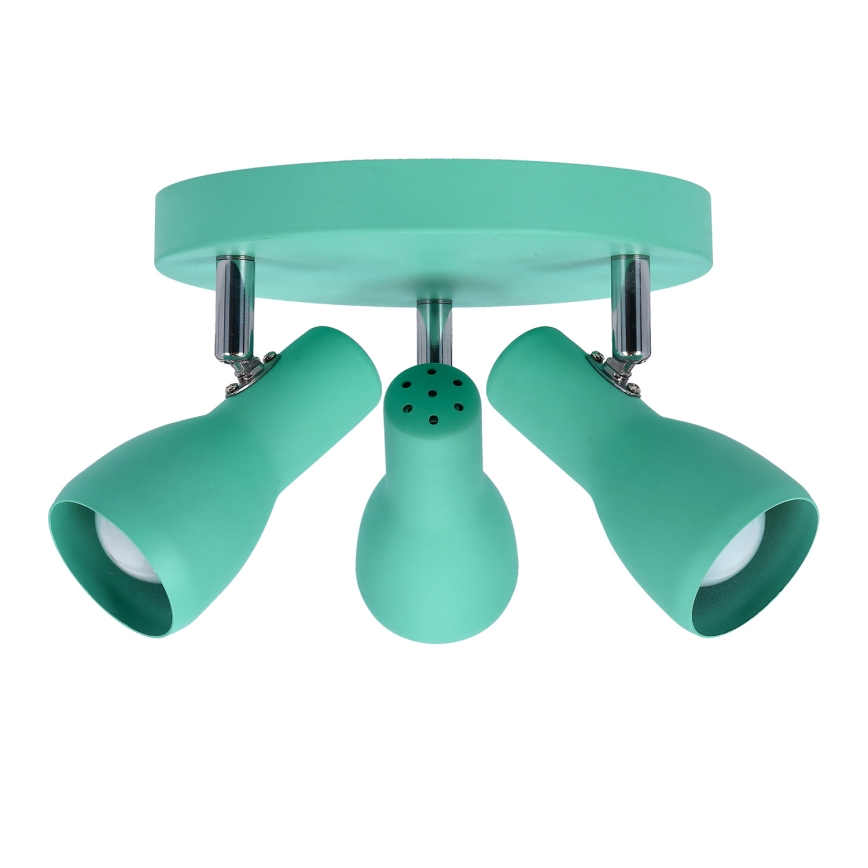 Kohdevalo PICARDO 3xE14/40W/230V turkoosi
