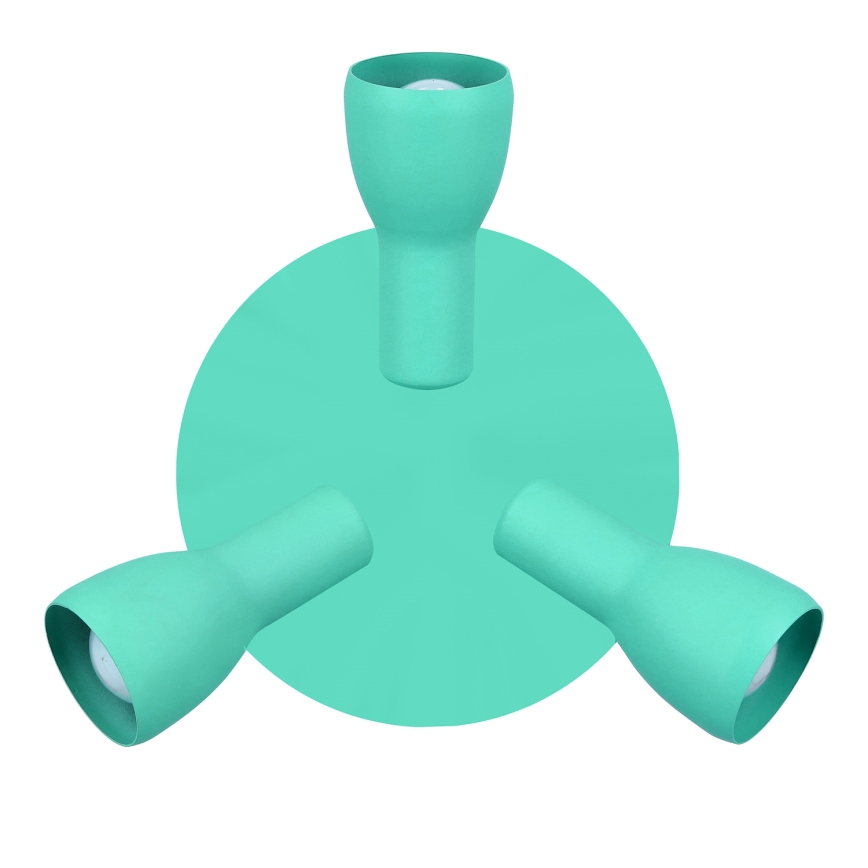 Kohdevalo PICARDO 3xE14/40W/230V turkoosi