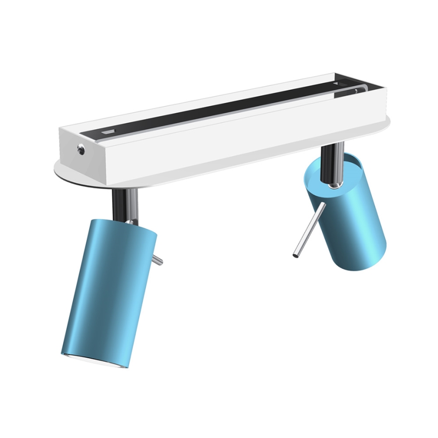 Kohdevalo PRESTON 2xGU10/MR11/40W/230V sininen