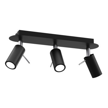 Kohdevalo PRESTON 3xGU10/MR11/40W/230V musta