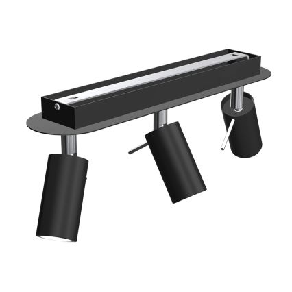 Kohdevalo PRESTON 3xGU10/MR11/40W/230V musta