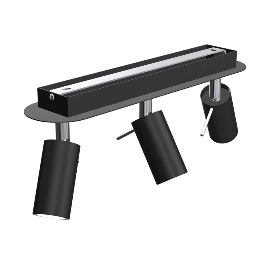 Kohdevalo PRESTON 3xGU10/MR11/40W/230V musta