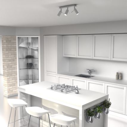 Kohdevalo PRESTON 3xGU10/MR11/40W/230V valkoinen