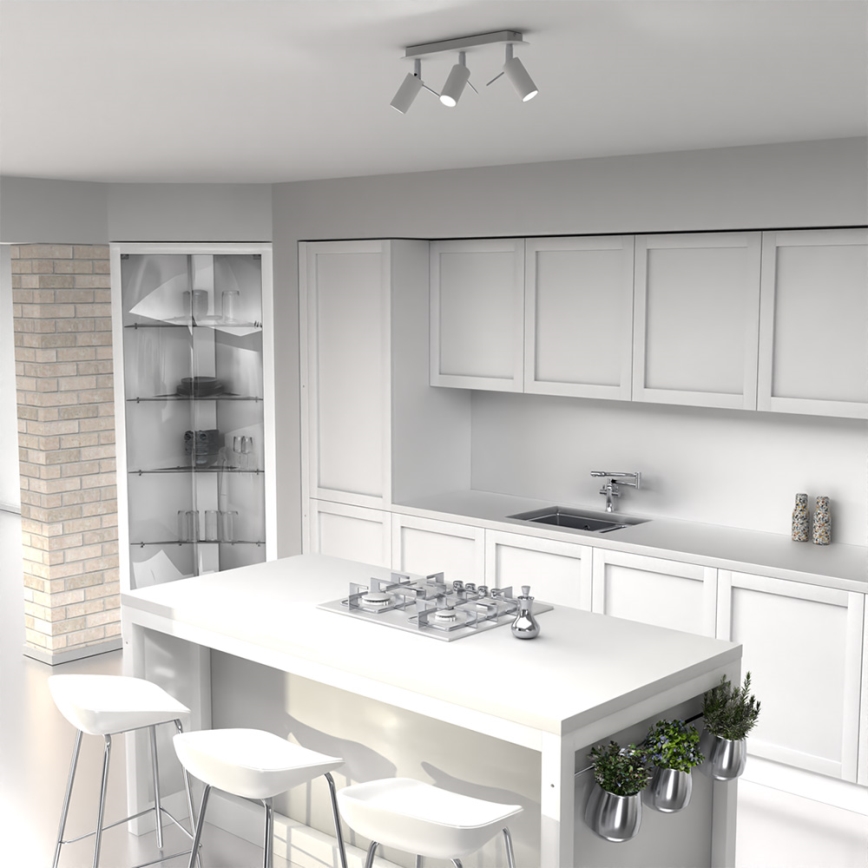 Kohdevalo PRESTON 3xGU10/MR11/40W/230V valkoinen