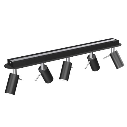 Kohdevalo PRESTON 5xGU10/MR11/40W/230V musta