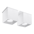 Kohdevalo QUAD 2 2xGU10/40W/230V valkoinen