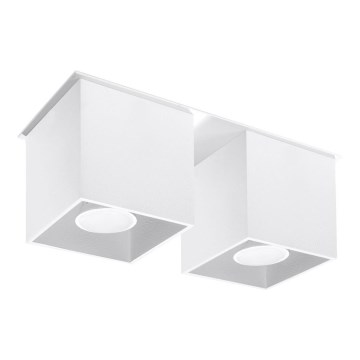 Kohdevalo QUAD 2 2xGU10/40W/230V valkoinen