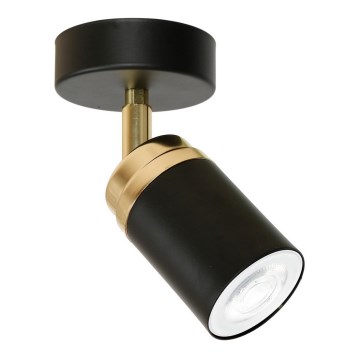 Kohdevalo RENO 1xGU10 / 60W / 230V musta / kultainen