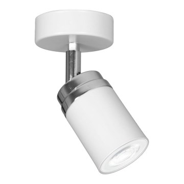 Kohdevalo RENO 1xGU10/8W/230V valkoinen/kiiltävä kromi
