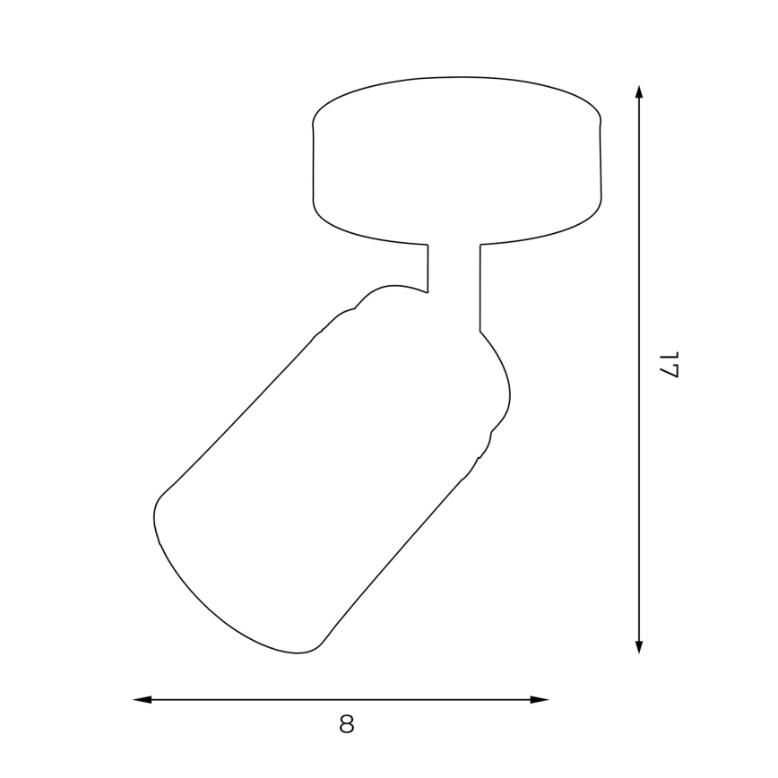 Kohdevalo RENO 1xGU10/8W/230V valkoinen/kiiltävä kromi