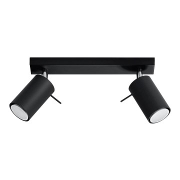 Kohdevalo RING 2 2xGU10/10W/230V musta