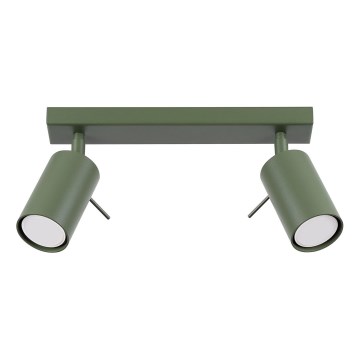 Kohdevalo RING 2xGU10/10W/230V vihreä