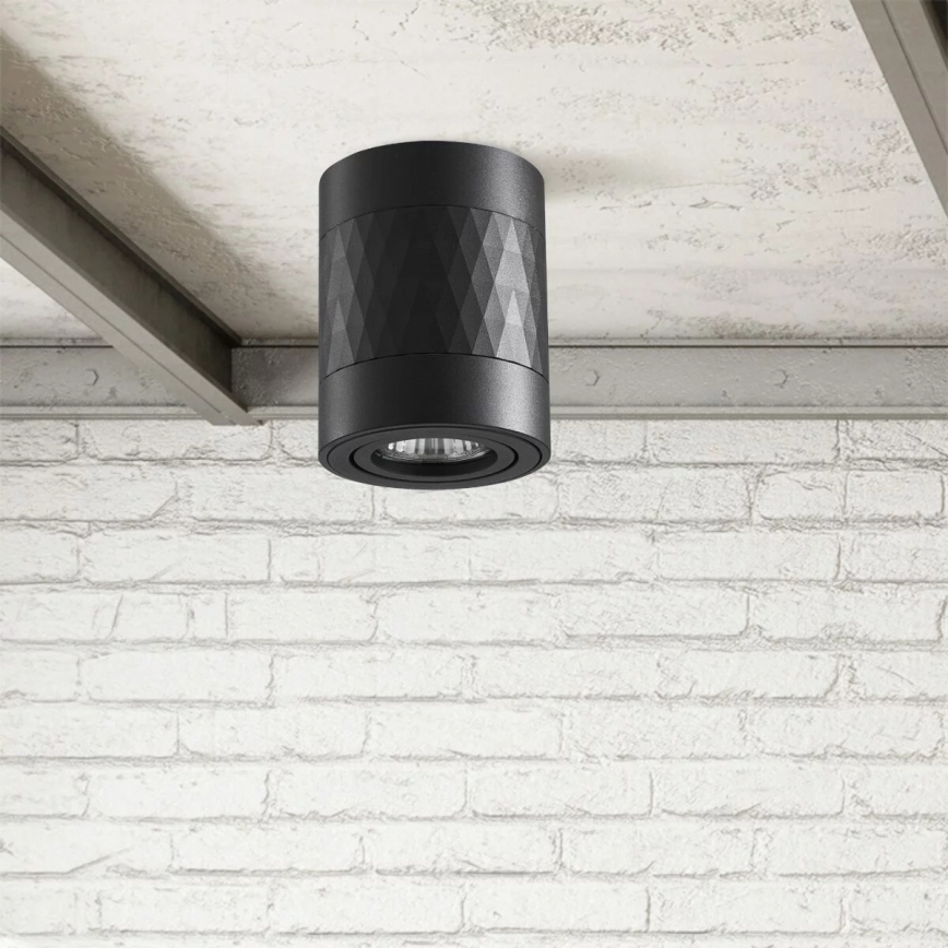 Kohdevalo RUBIN 1xGU10/10W/230V musta