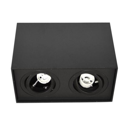 Kohdevalo SIROCO 2xGU10/30W/230V musta