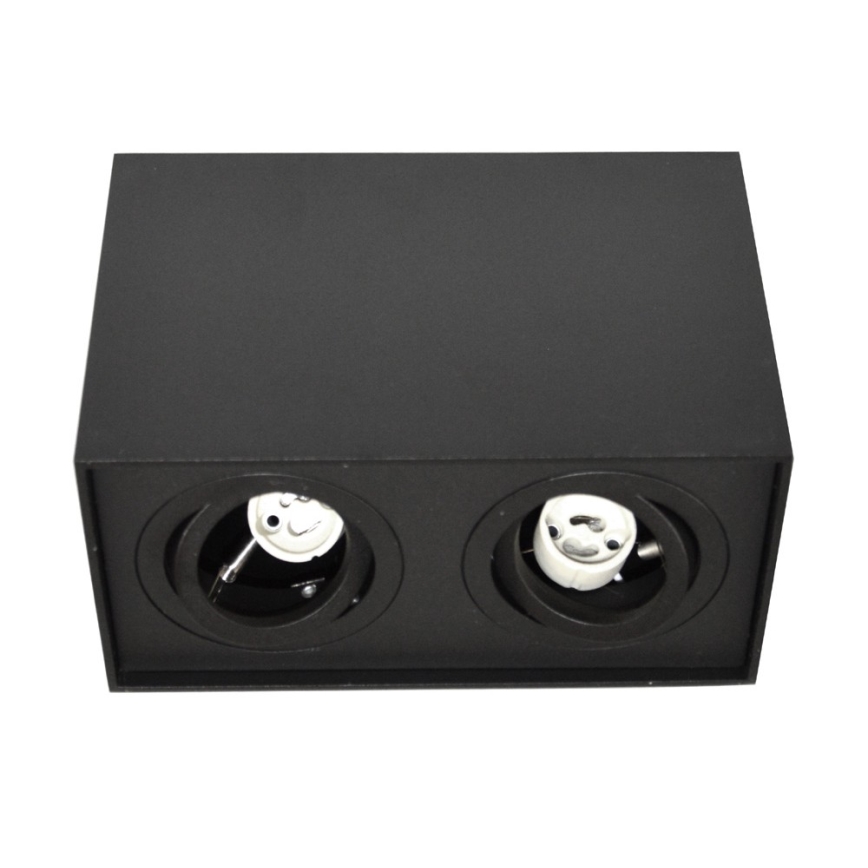 Kohdevalo SIROCO 2xGU10/30W/230V musta