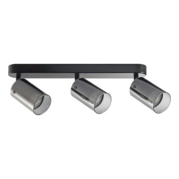 Kohdevalo SMOKY 3xGU10/10W/230V musta