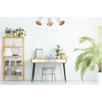 Kohdevalo SOFIA 3xE27/60W/230V valkoinen