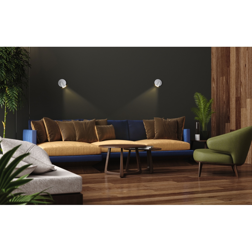 Kohdevalo SOLIS 1xGU10/6W/230V valkoinen