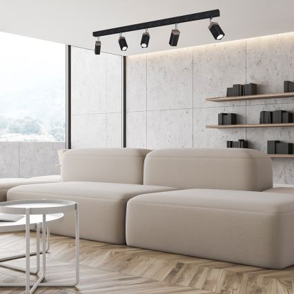 Kohdevalo SOLO 5xGU10/MR11/40W/230V musta