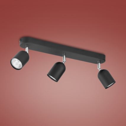 Kohdevalo TOP 3xGU10/10W/230V musta