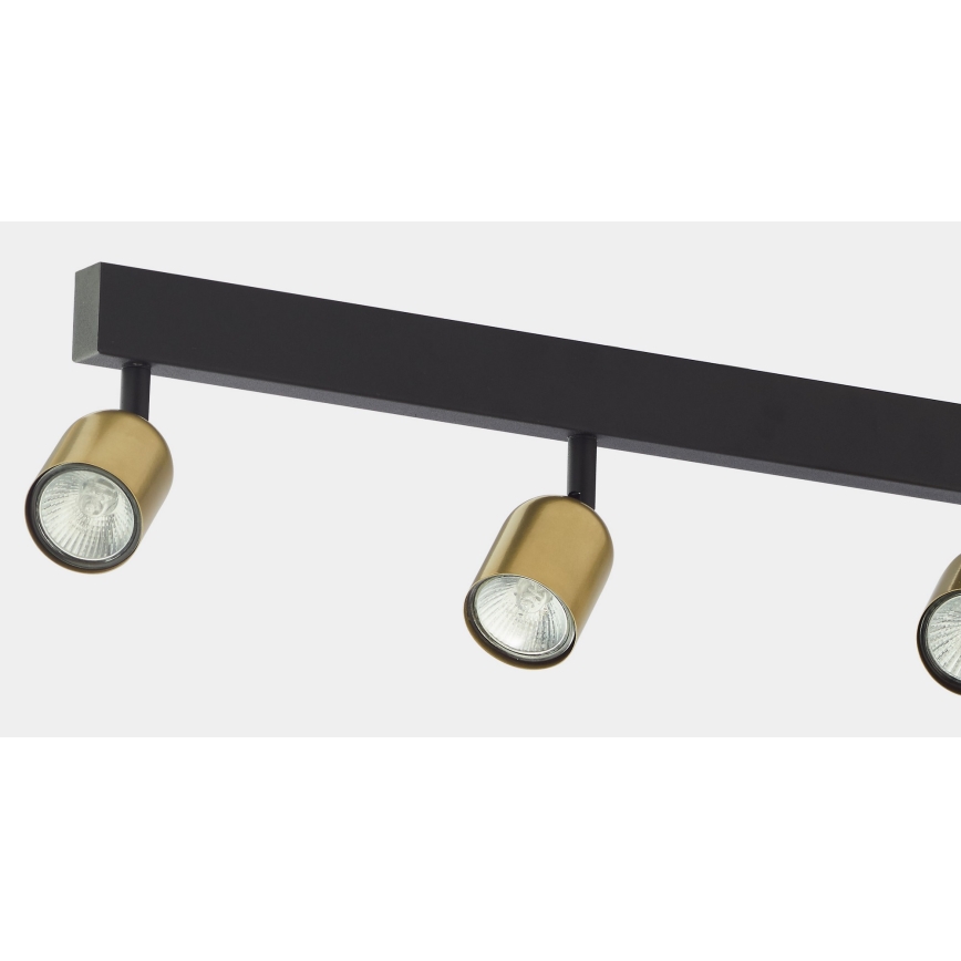 Kohdevalo TOP 6xGU10/10W/230V kulta/musta