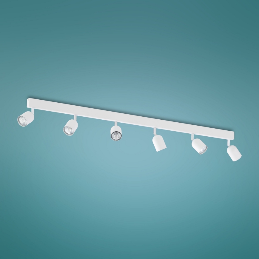 Kohdevalo TOP 6xGU10/10W/230V valkoinen