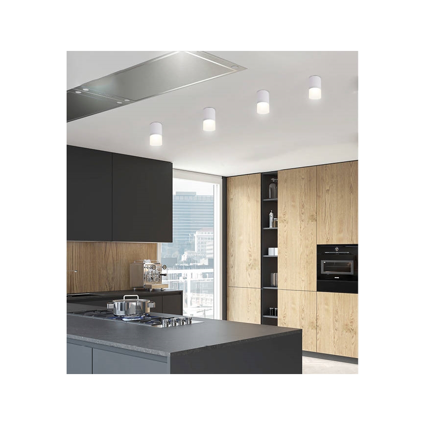 Kohdevalo TUBA 1xGU10/15W/230V harmaa/valkoinen