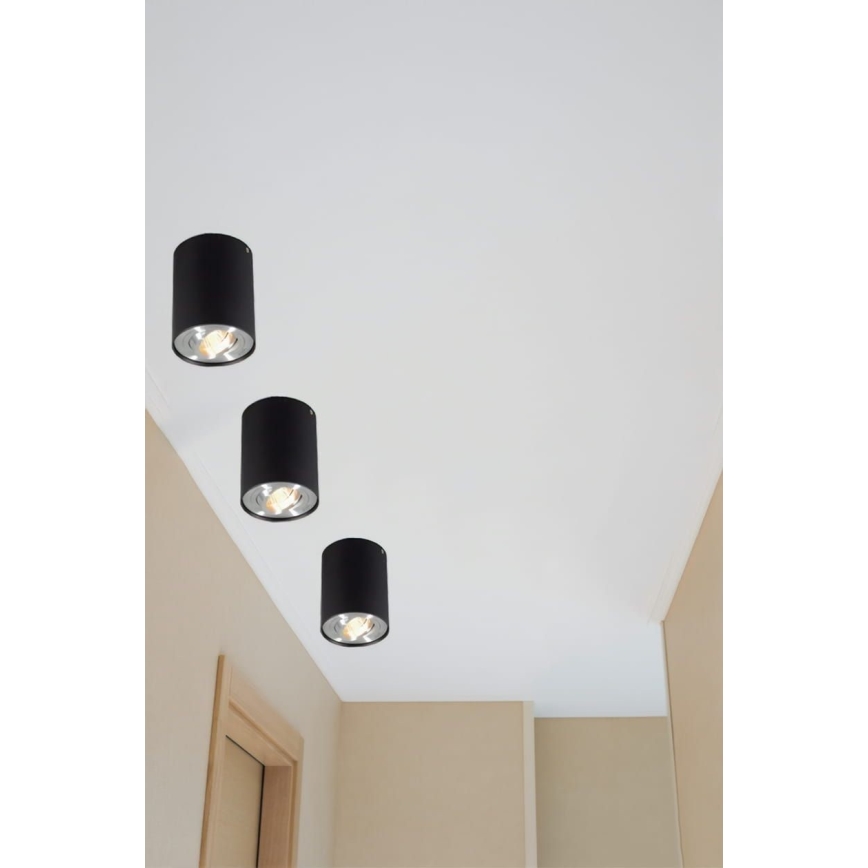 Kohdevalo TUBA 1xGU10/50W/230V musta